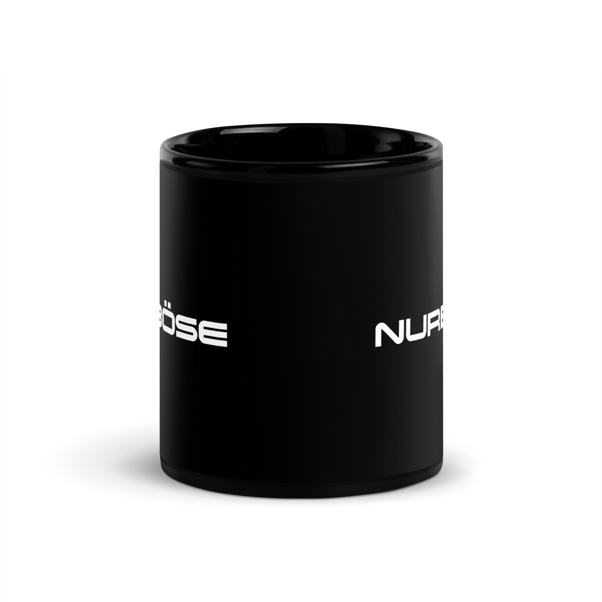 Nurböse Signature Black Glossy Mug (Edition 2) – Schwarz