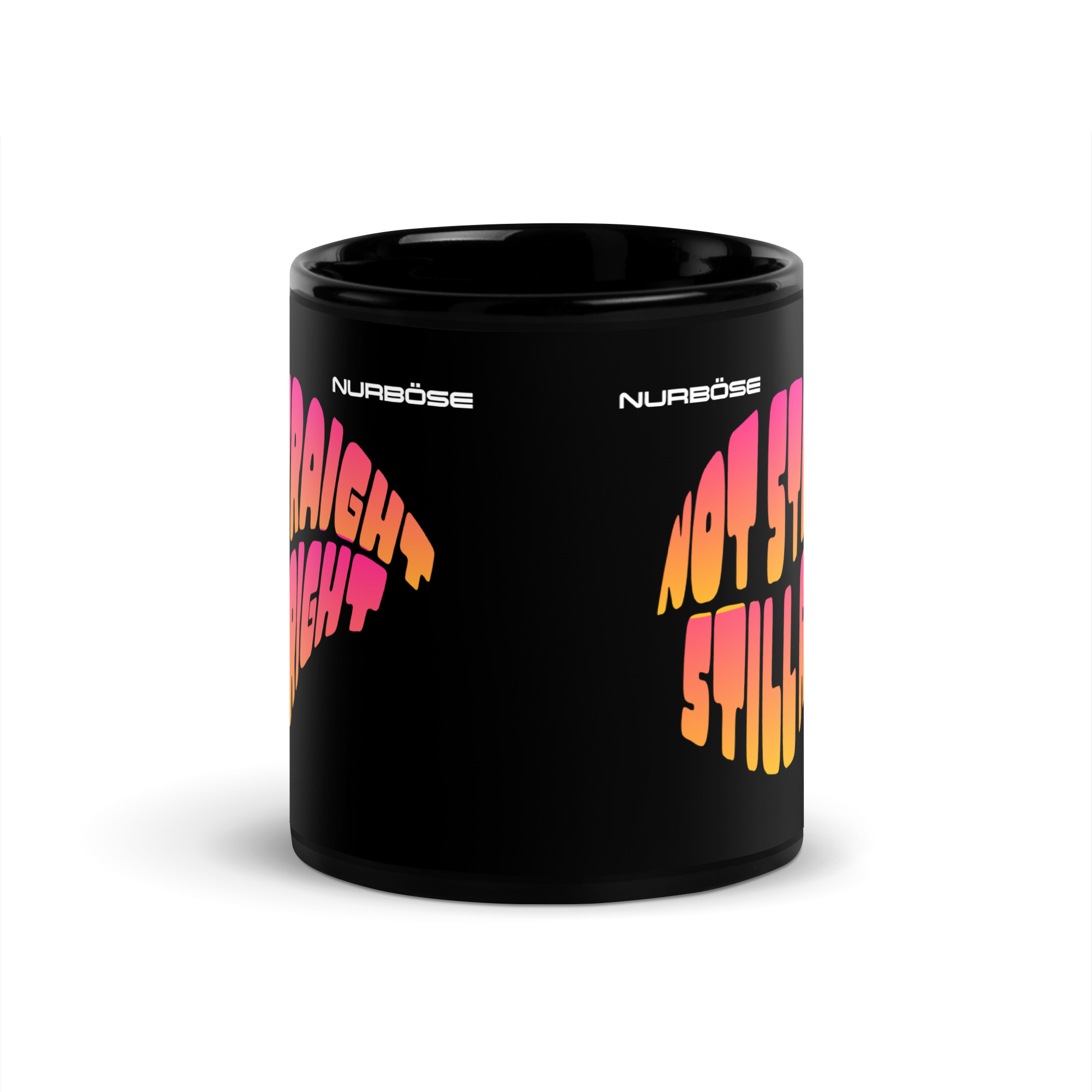 Nurböse Signature Black Glossy Mug (Edition 2) – Schwarz