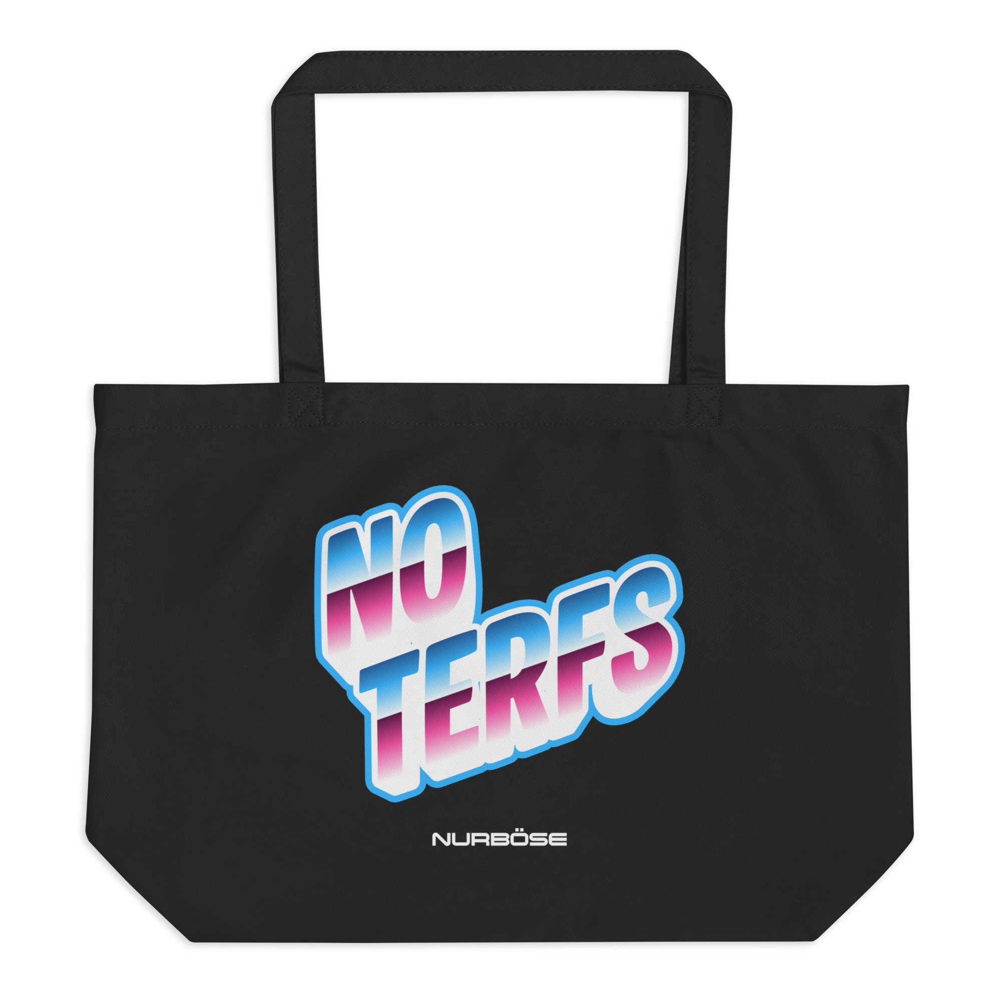 Large Shopper NURBÖSE STICH PURPLE – Schwarz