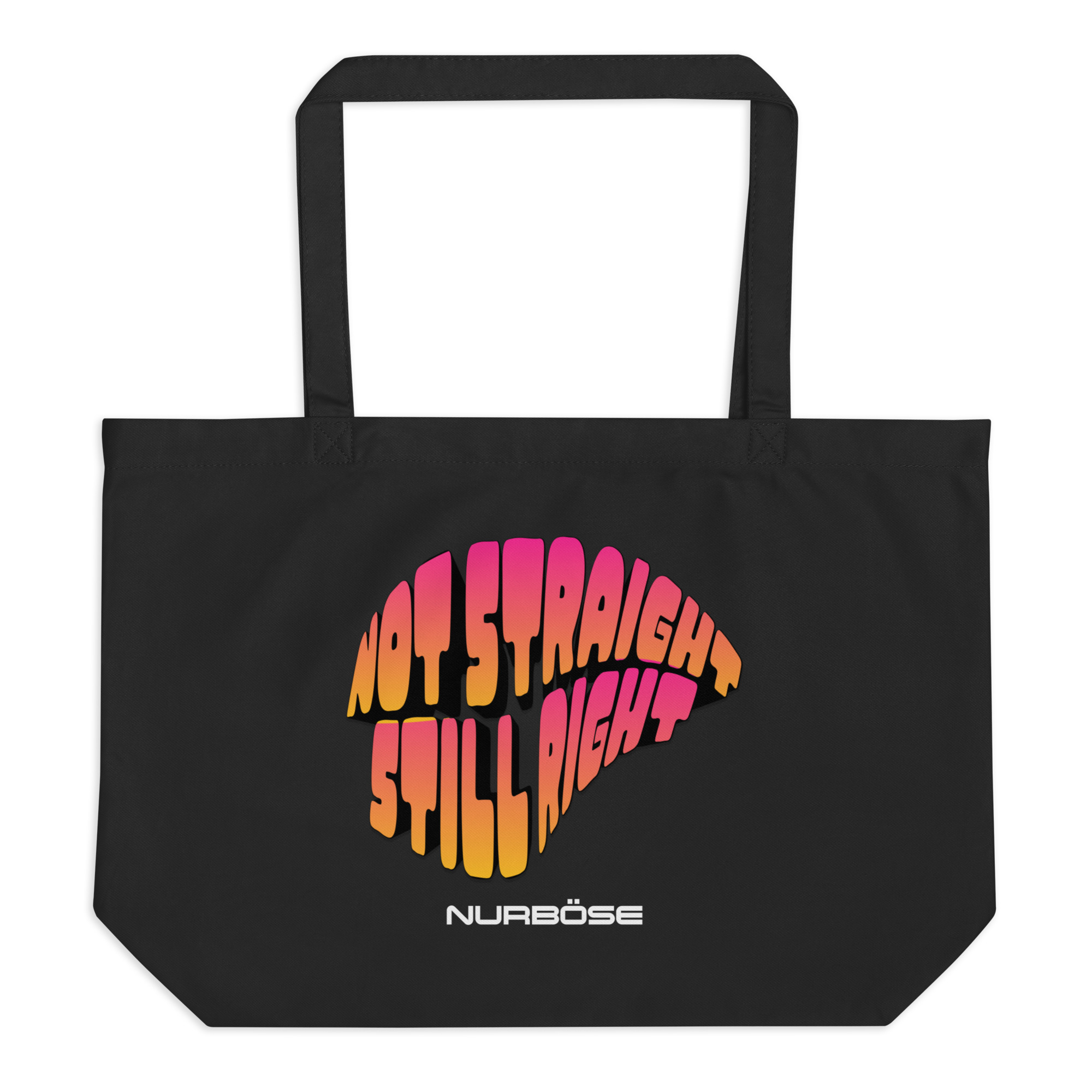 Large Shopper NURBÖSE STICH PURPLE – Schwarz